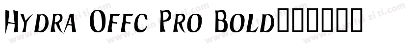 Hydra Offc Pro Bold字体转换